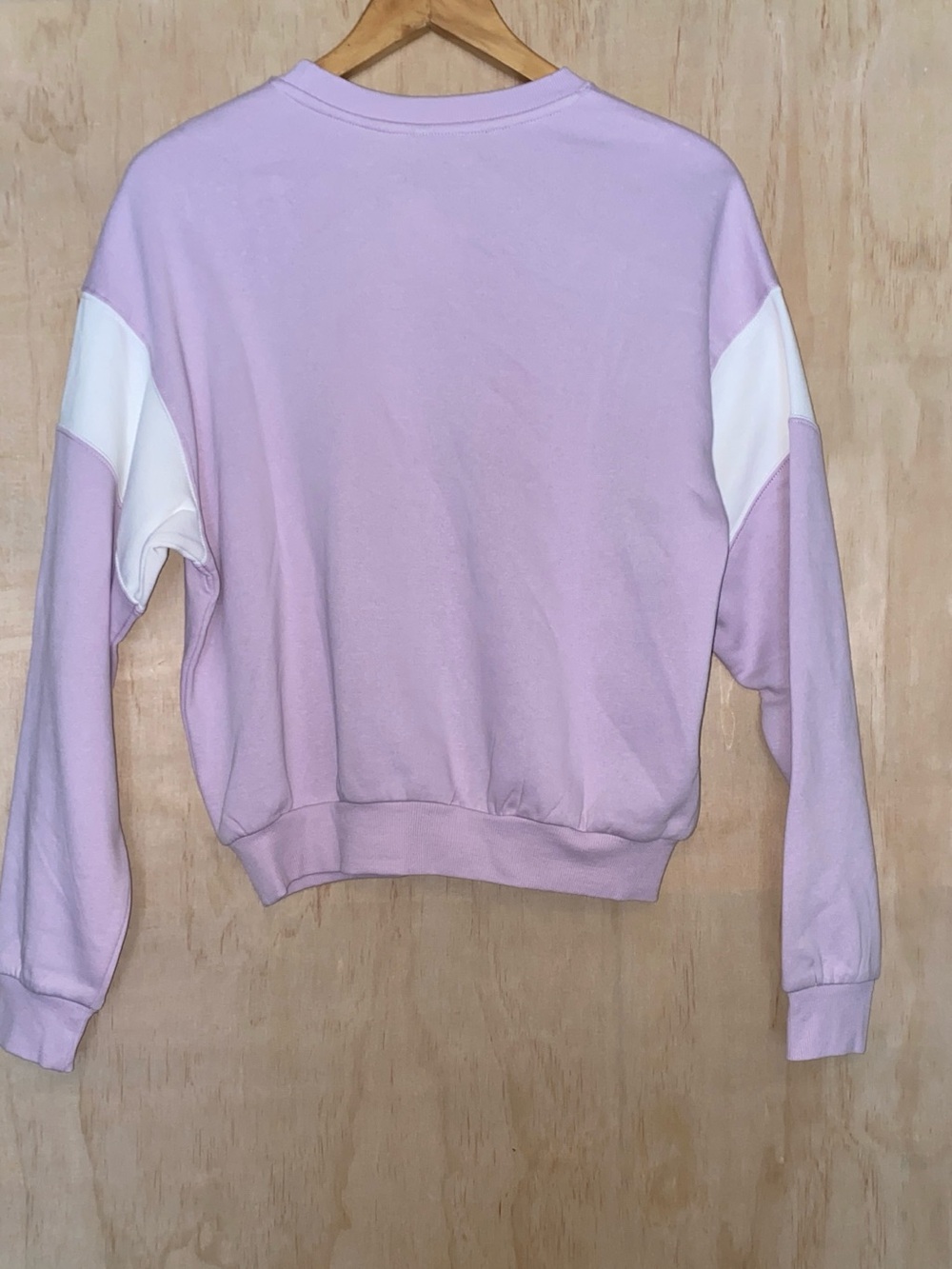 H&M Lavender and White Colorblock Crewneck Sweatshirt - Picture 2 of 6